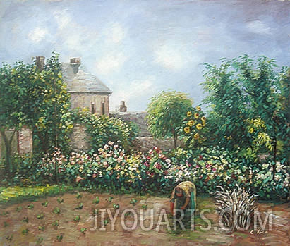 Landscape Oil Painting,Villages oil paintings0008