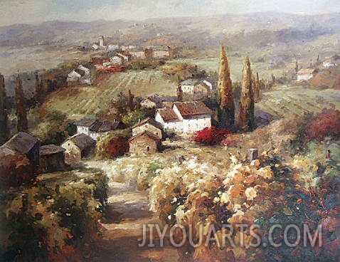 Landscape Oil Painting,Villages oil paintings0015