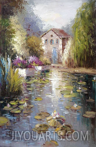 Landscape Oil Painting 100% Handmade Museum Quality0120,Monet