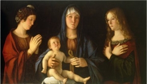 Virgin and Child with St. Catherine and Mary Magdalene, circa 1500