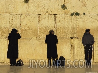 Jews Pray at the Western Wall