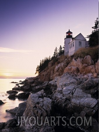 Bass Harbor Head Lighthouse, Acadia Nat. Park, Maine, USA