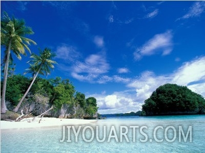 Bay of Honeymoon Island, World Heritage Site, Rock Islands, Palau