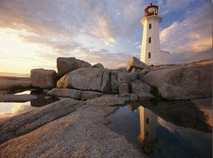 Lighthouse at Sunset