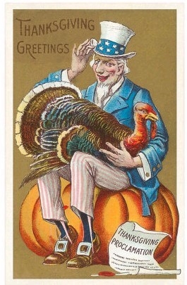 Greetings, Uncle Sam with Turkey
