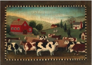 Nostalgic Farm Landscape