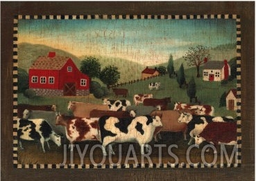 Nostalgic Farm Landscape