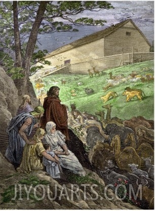 Animals Entering Noah