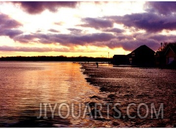 Red River Valley Flood at Sunset