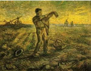 Evening,The End of the Day (after Millet)