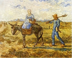 Morning: Peasant Couple Going to Work (after Millet)