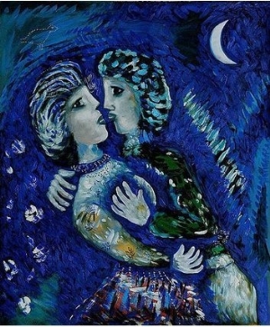 Lovers with Half Moon, 1926