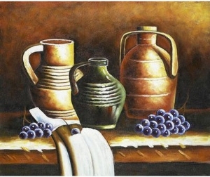Still Life with Jugs and Grapes