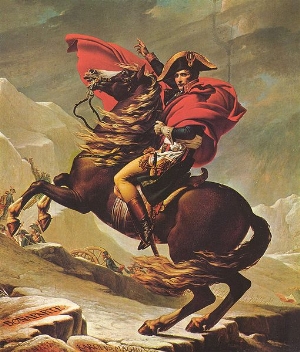 Napoleon überquert die Alpen