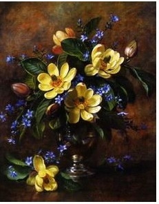 A Bunch of Flowers in a Vase