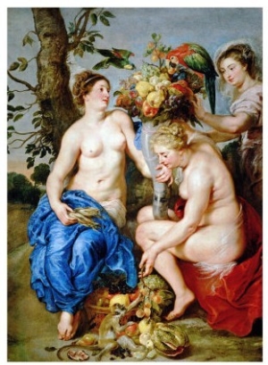 Ceres and Two Nymphs, Animals and Fruit by Snyders, Painted Between 1620 28