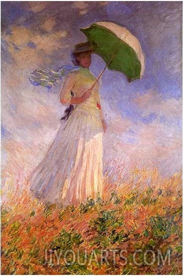 Woman with Parasol Turned to the Left I