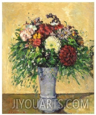 Bouquet of Flowers in a Vase, circa 1877