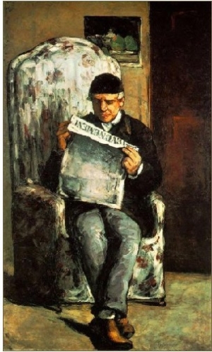 Auguste Cezanne, Father of the Artist, Reading