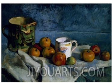 Still Life with Apples, Cup and Pitcher