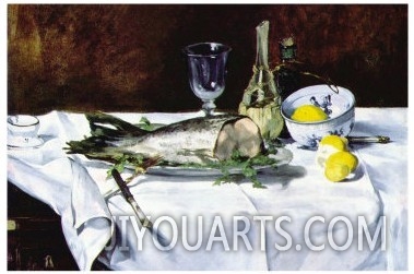 Still life with salmon