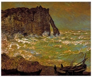 Storm at Etretat, 1883