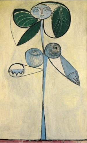 Woman，flower 1946