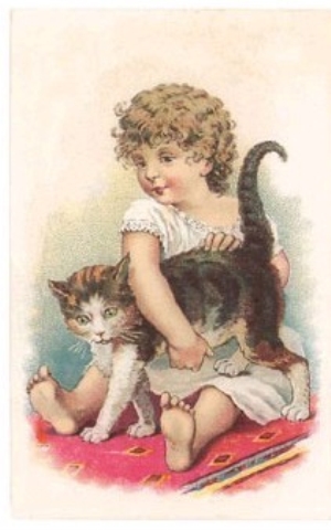 Girl with  cat