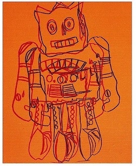 Moon Explorer Robot, c1983 (orange)