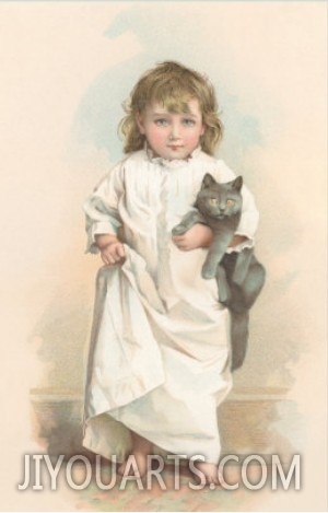 Girl with  cat IV