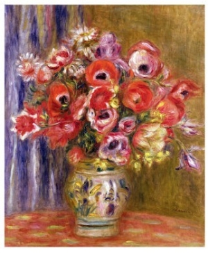 Vase of Tulips and Anemones, circa 1895