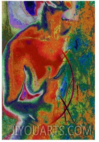 100% handmade oil painting,abstract art painting of Cry From The Heart by Ruth Palmer