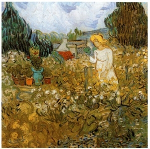 Garden oil painting by Vincent Van Gogh,Marguerite Gachet Dans Son Jardin,painting on canvas