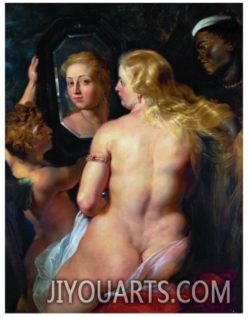 Christianity painting by Peter Paul Rubens,Venus Before a Mirror, 1614 15