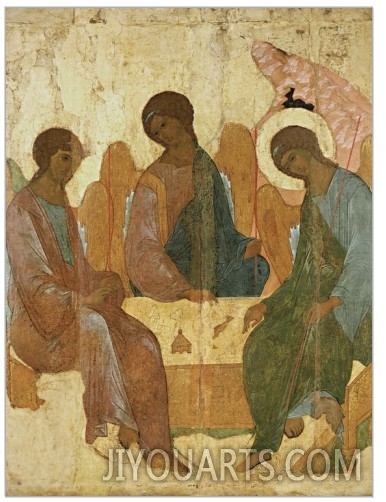 Christianity oil painting of Holy Trinity by Andrei Rublev