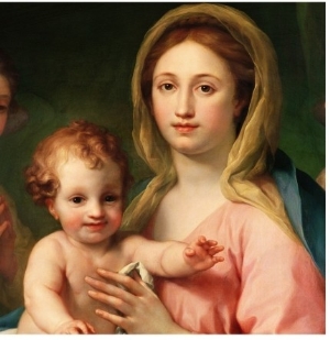 Detail of Madonna and Child with Two Angels