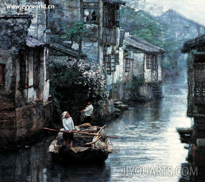 Chinese old water town river