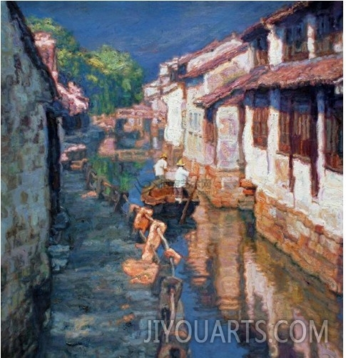 Fine Chinese village  landscape