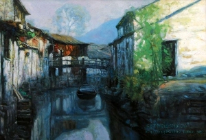 Water Village landscape I