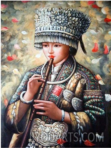 Flute of Hmong girls