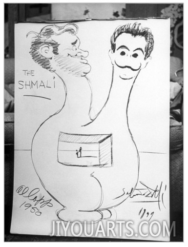 TV Show Schmali, with Cartoonist Al Capp and Dali Salvador