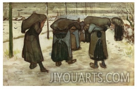 Women Carrying Sacks of Coal