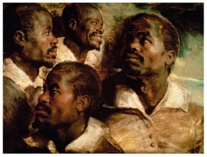 Studies of the Head of a Black Man