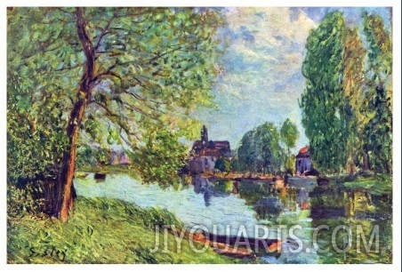 River Landscape at Moret Sur Loing