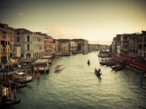 Grand Canal from the Rialto Venice Italy