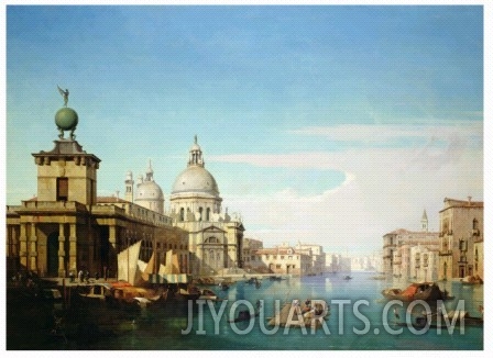 Entrance to the Grand Canal,Venice,with the Church of Santa Maria Della SaluteGiclee