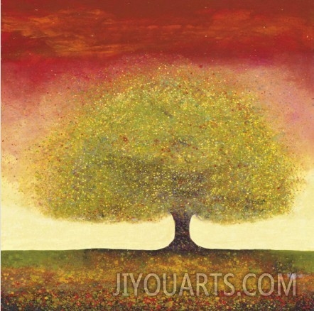 Dreaming Tree Red oil painting reproduction