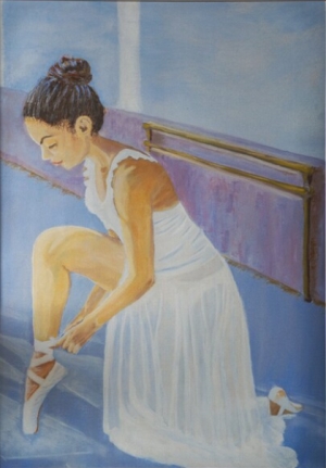 Ballerina Oil Painting