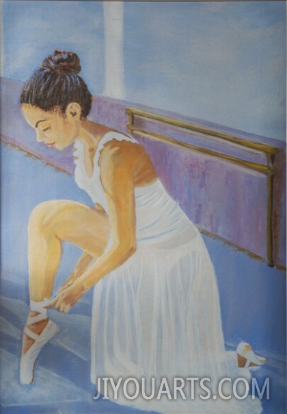 Ballerina Oil Painting
