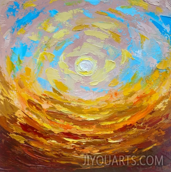 Desert painting Abstract landscape original art Southwest Desert painting Arizona landscape artwork